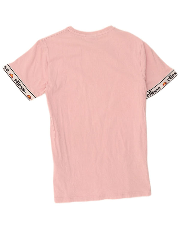 T-shirt grafica da uomo Ellesse Top XS in cotone color block rosa