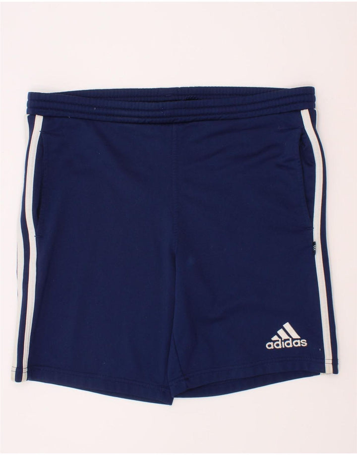 Adidas Short de Sport Garçon 11-12 Ans Bleu Marine Polyester