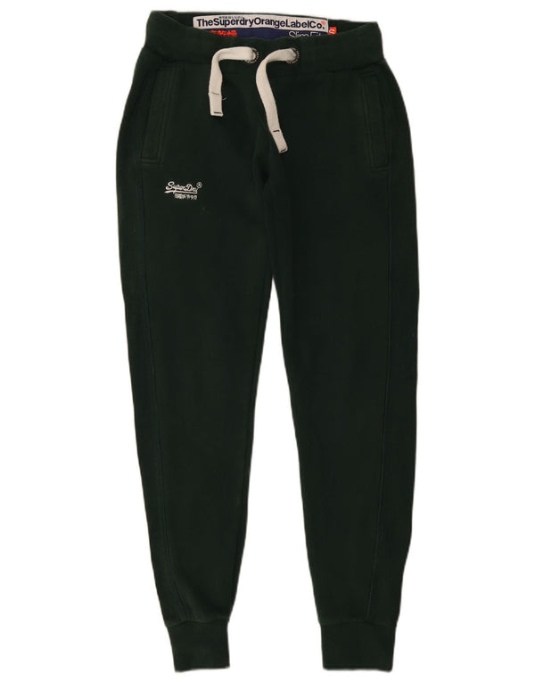 Superdry Mens Slim Fit Calças de treino Joggers Pequenos Esportes Verdes