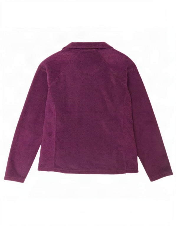 M&Co Damen Fleecejacke UK 12 Medium Lila Polyester