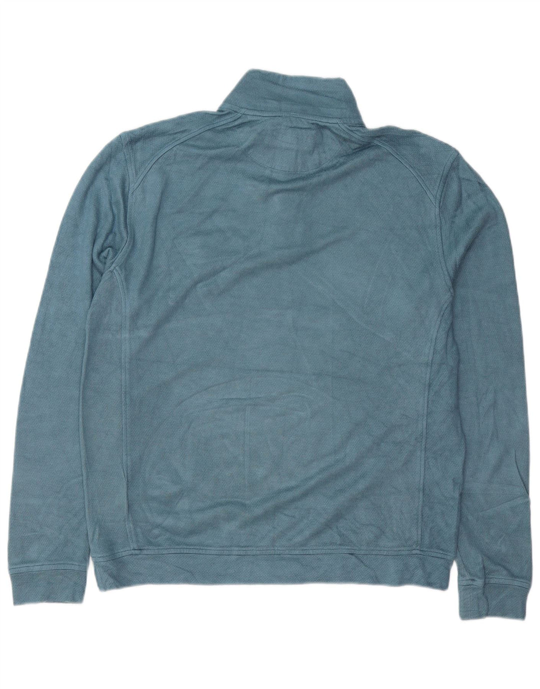 TED BAKER Mens Zip Neck Sweatshirt Jumper Size 4 Large Blue Cotton