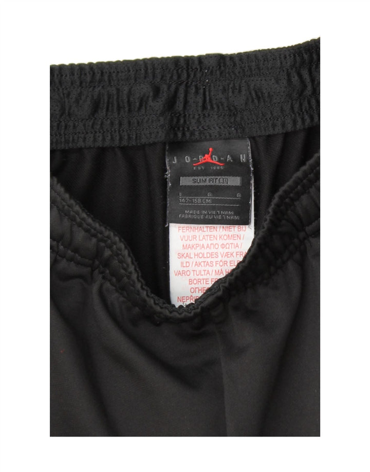 JORDAN Boys Tracksuit Trousers 11-12 Years Large Black Vintage Jordan and Second-Hand Jordan from Messina Hembry 