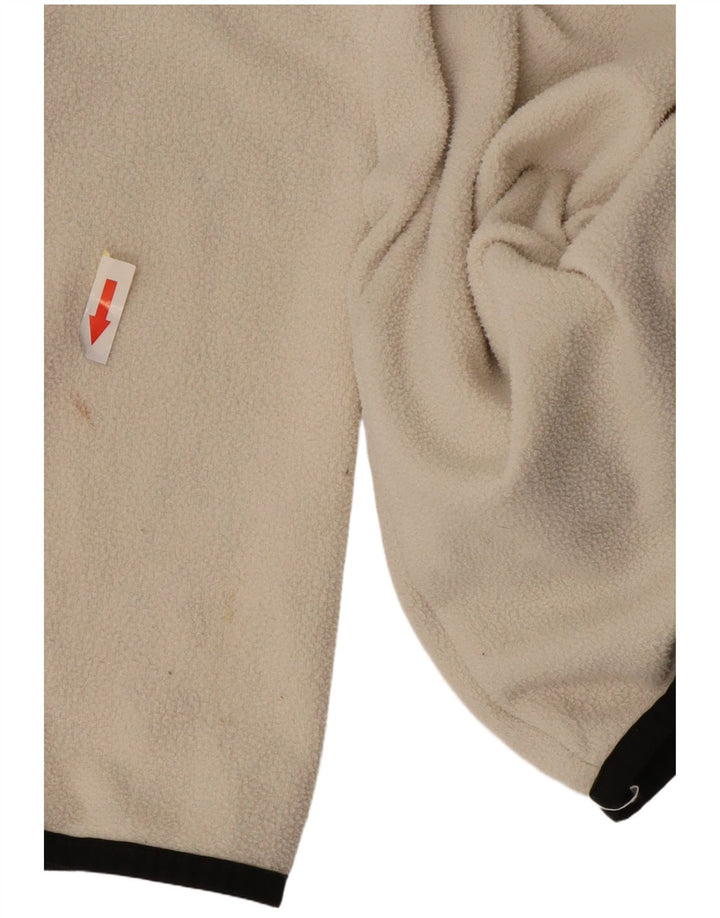 Maglione in pile da uomo The North Face con bottone e collo piccolo in poliestere bianco