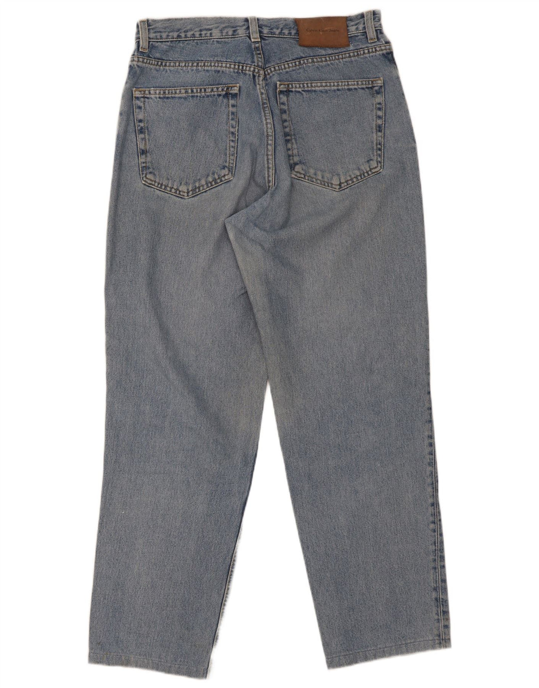 Calvin Klein Mens Straight Jeans W30 L29 Blue Cotton