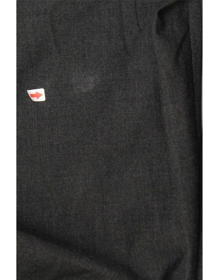 Marks & Spencer Mens Regular Chino Trousers W40 L33 Grey Polyester