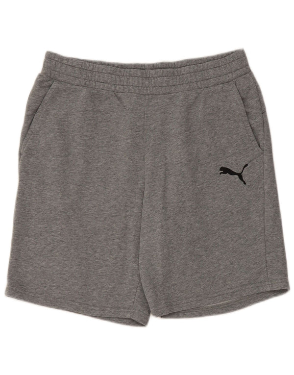 Puma Mens Sport Shorts Large  Grey Flecked Cotton
