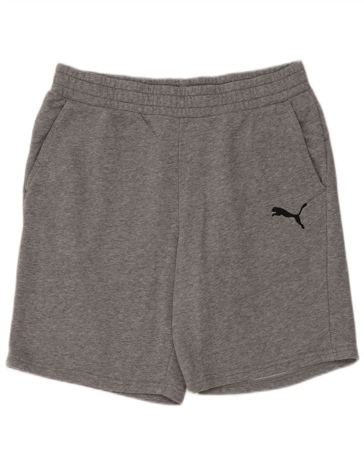 Puma Herren-Sportshorts, große, grau gefleckte Baumwolle