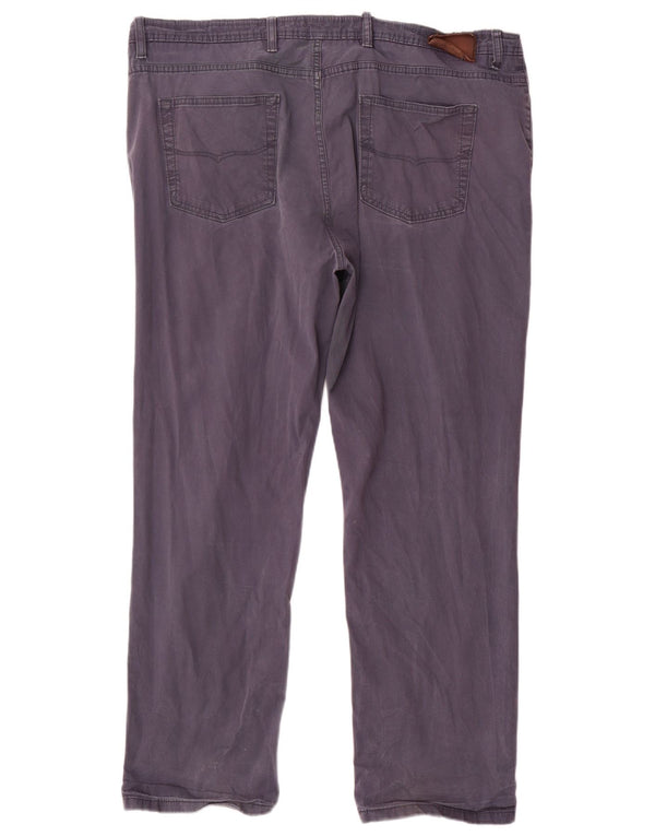 Marks & Spencer Mens Blue Harbour Tapered Casual Trousers W42 L31 Navy