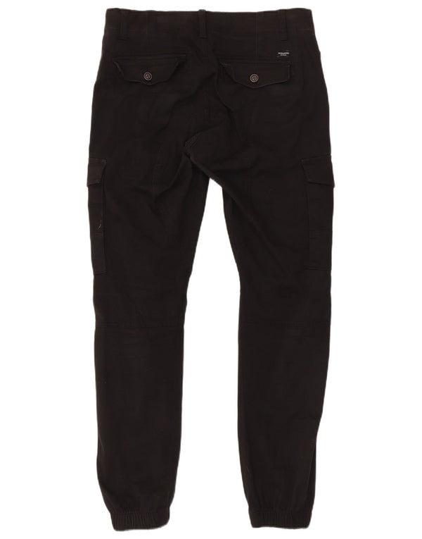 Jack & Jones Mens Joggers Cargo nadrág W30 L32 fekete