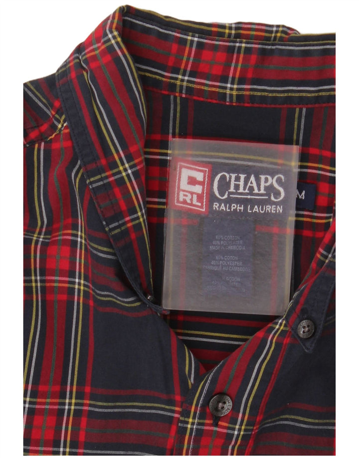 Chaps Ralph Lauren herreskjorte medium marineblå ternet bomuld