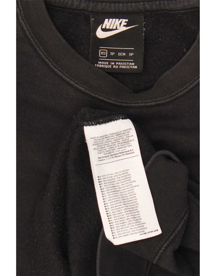 Nike Mens Sweatshirt Jumper XS Black Cotton