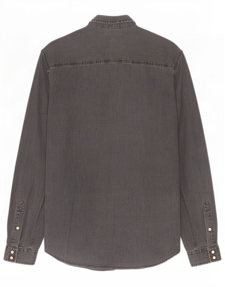 Jack & Jones Chemise En Jean Homme Gris Moyen Coton
