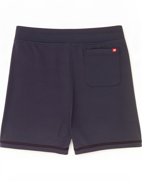 Pantaloncini sportivi da uomo New Balance Large in cotone blu navy