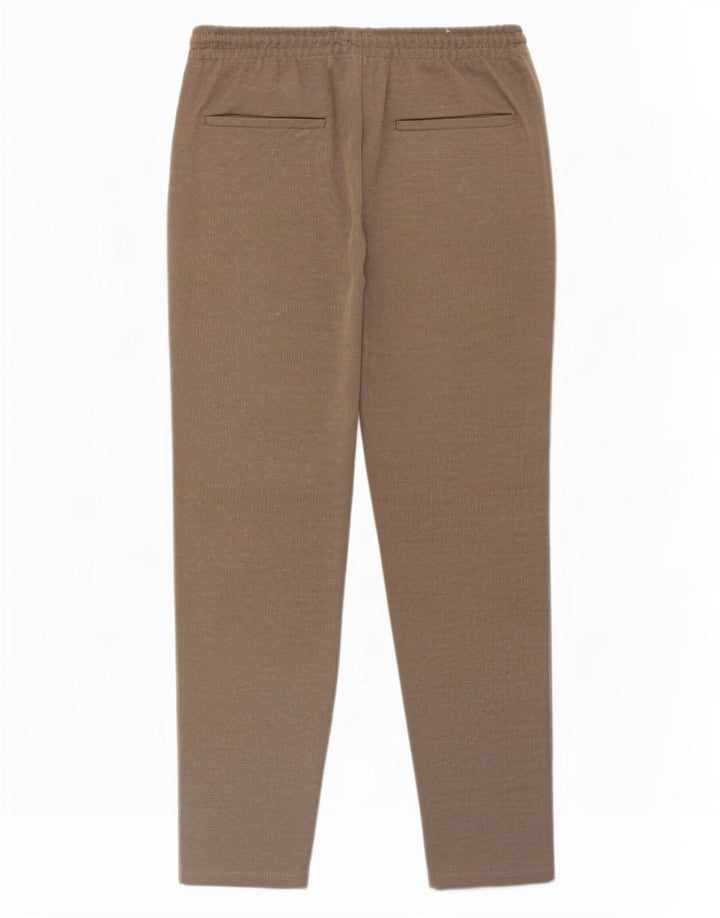 Zara Mens Slim Chino Trousers Medium W31 L28 Beige Polyester