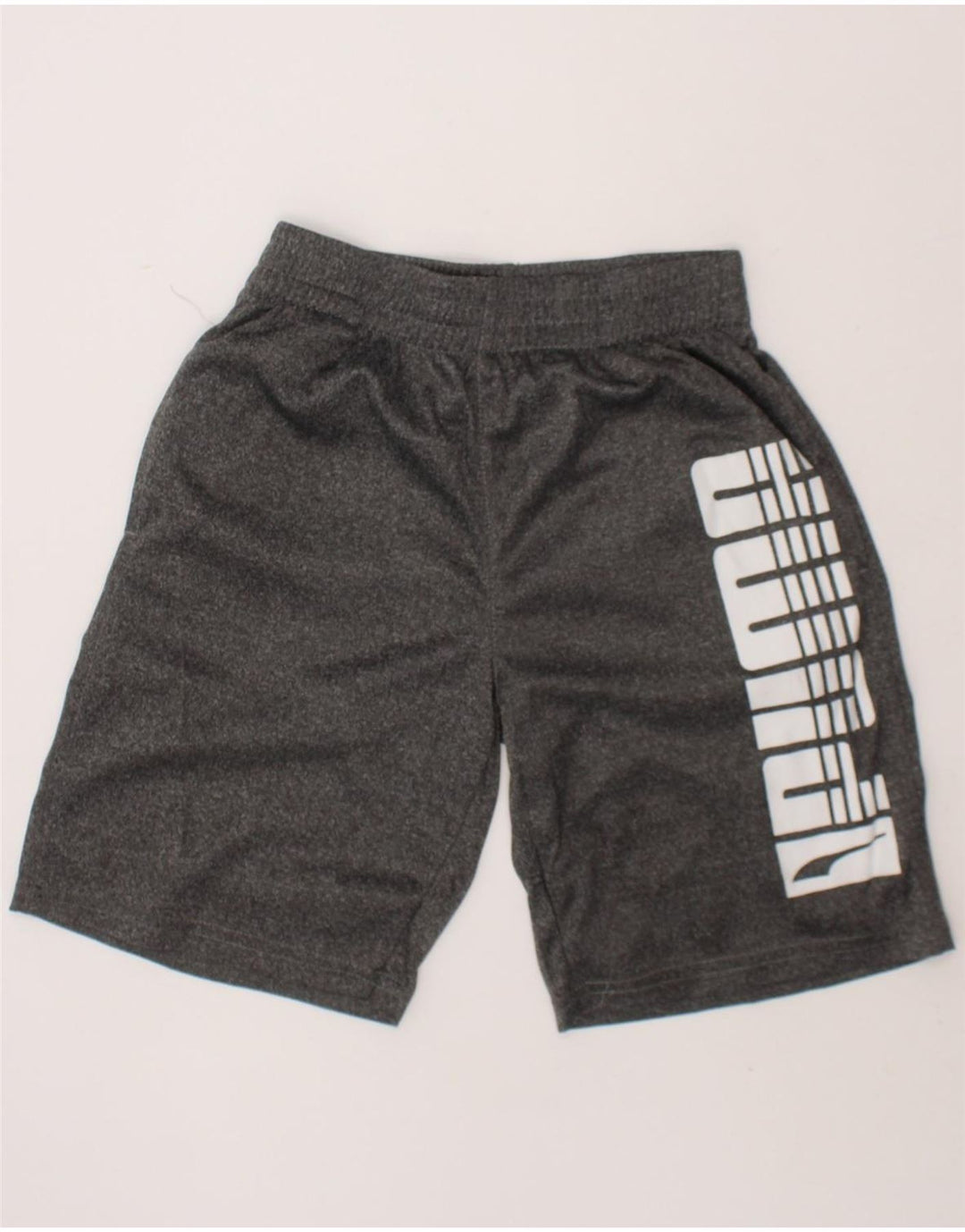 PUMA Boys Graphic Sport Shorts 7-8 Years Small Grey Polyester Vintage Puma and Second-Hand Puma from Messina Hembry 