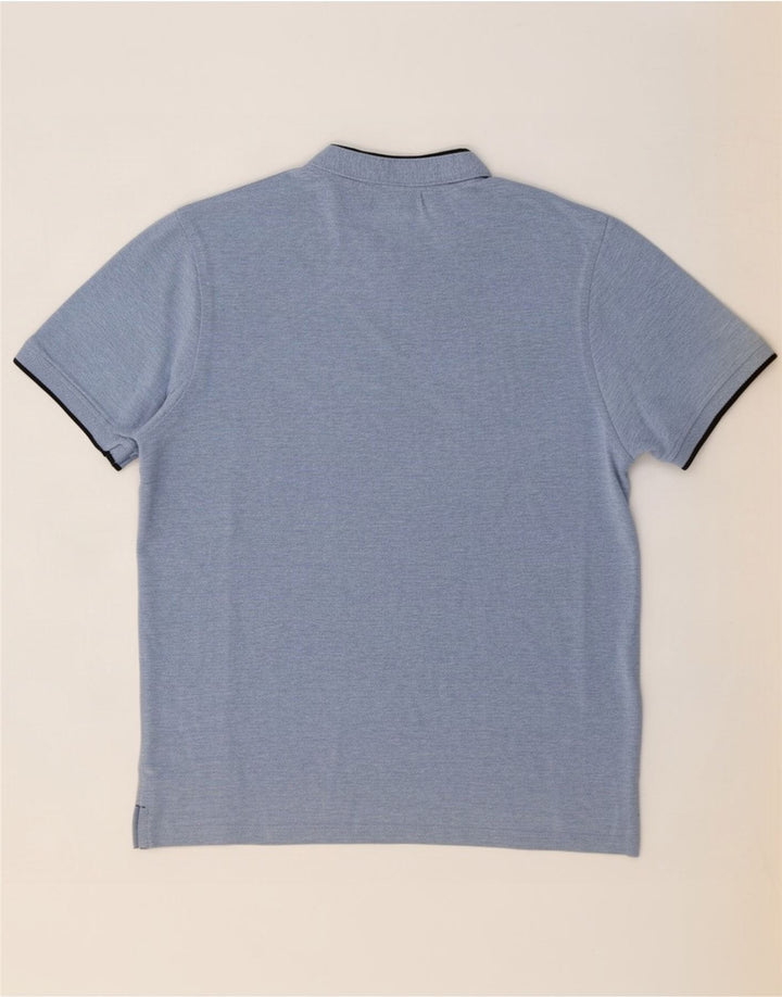 Jack & Jones Mens T-Shirt Top Small Blue Flecked