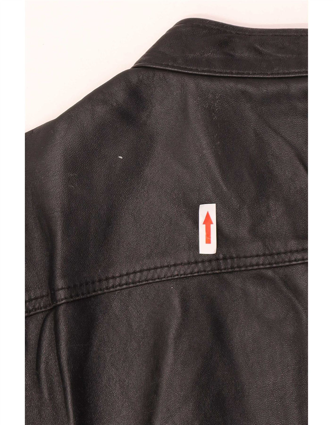 Zen Mens Leather Jacket EU 50 Medium Black Leather