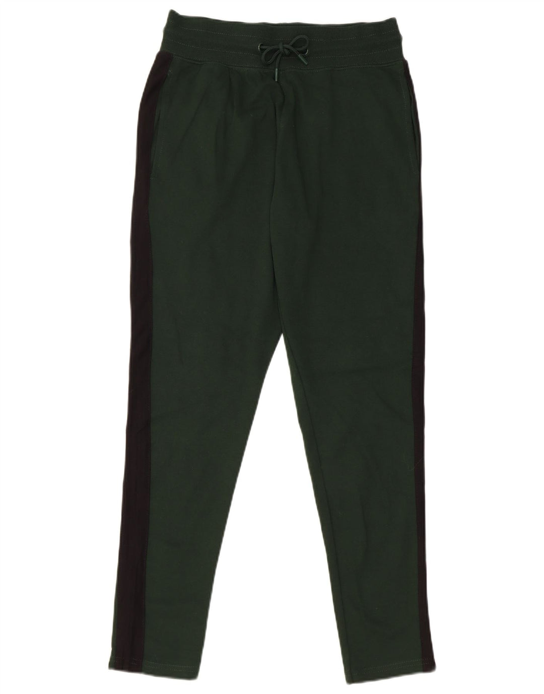Zara Mens Tracksuit Trousers Small  Green Colourblock Cotton