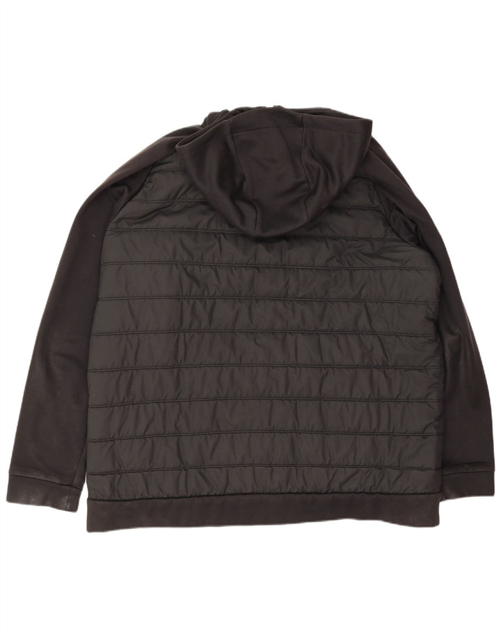 Męska ocieplana kurtka z kapturem Nike UK 44 2XL Czarny poliester