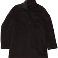 Hugo Boss Mens Overcoat EU 48 Medium Black Wool