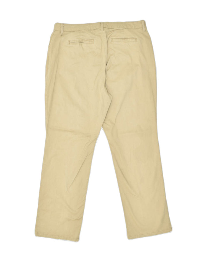 LEE Womens Relaxed Fit Straight Casual Trousers UK 16 Large W34 L29 Beige | Vintage Lee | Thrift | Second-Hand Lee | Used Clothing | Messina Hembry 