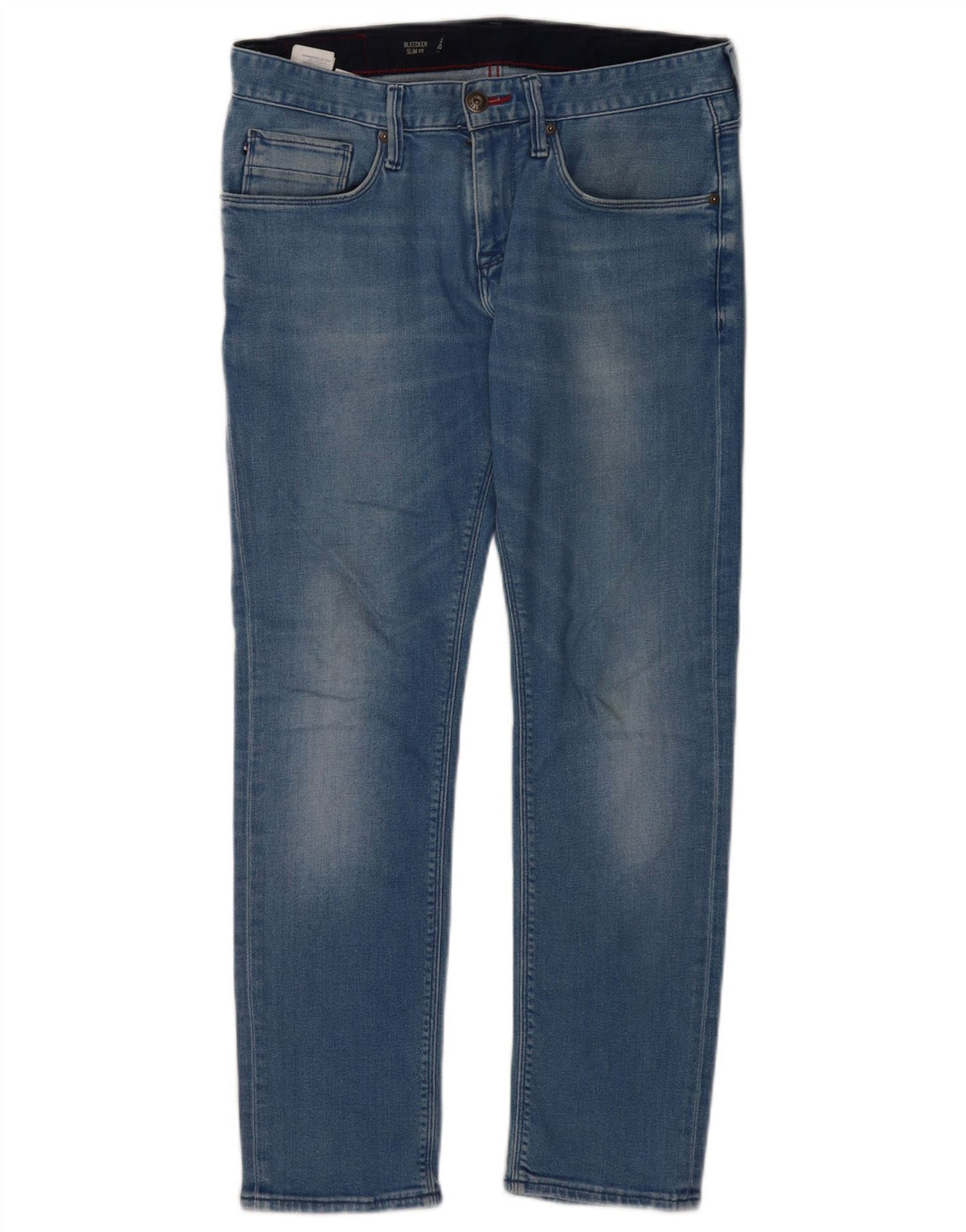 Tommy Hilfiger Herre Bleecker Slim Jeans W32 L30 Blå Bomuld