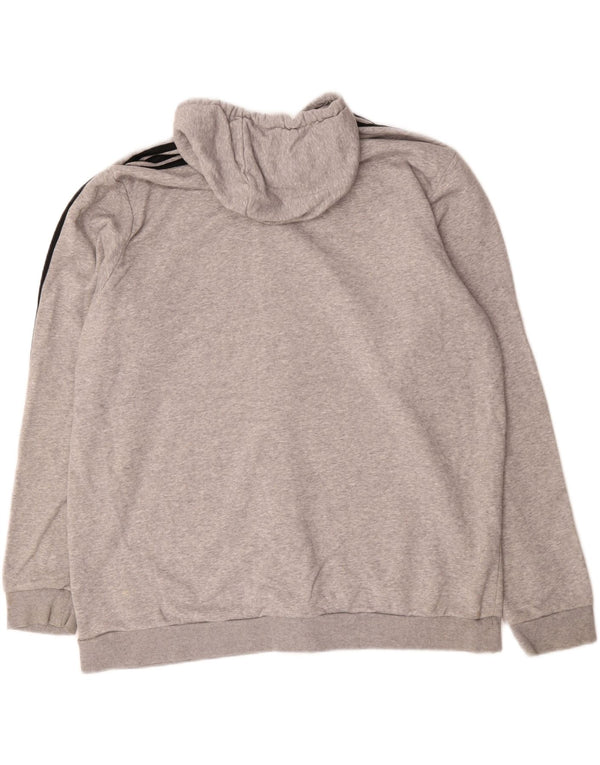 Adidas Męski sweter z kapturem i zamkiem błyskawicznym 2XL w kolorze szarym