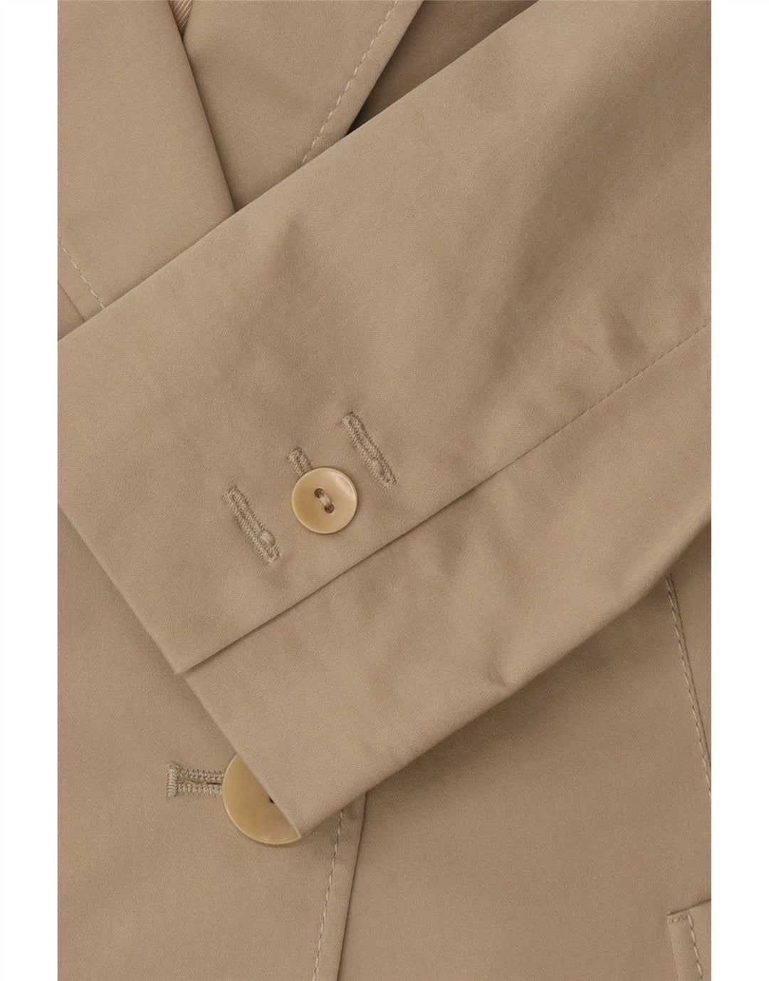 Max Mara Veste blazer 1 bouton pour femme UK 12 Coton beige moyen