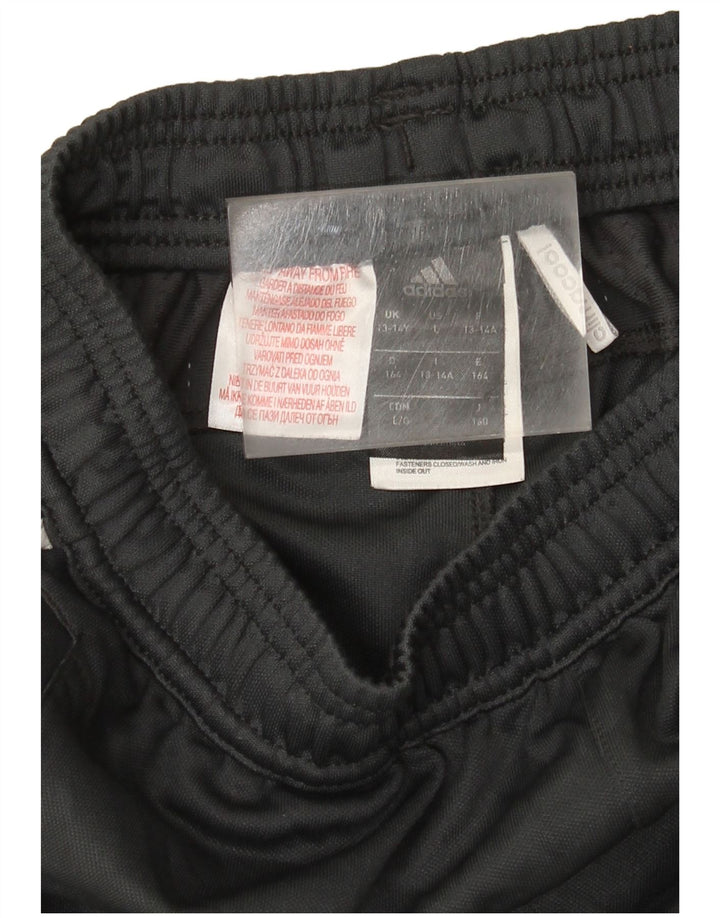 Adidas Boys Climacool Tracksuit Trousers 13-14 Years Grey Polyester