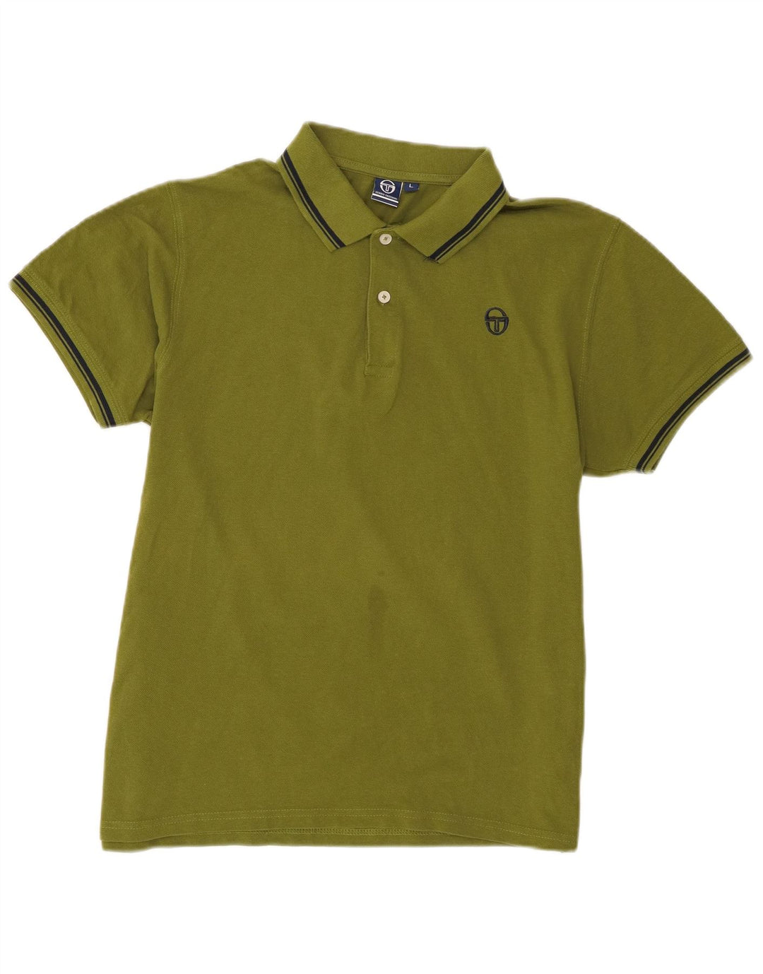 Polo da uomo Sergio Tacchini grande in cotone kaki