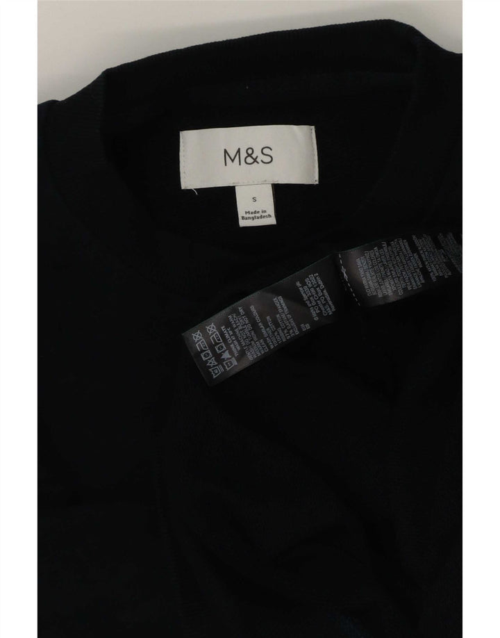 Marks & Spencer Mens Sweatshirt Jumper Small Navy Blue Cotton