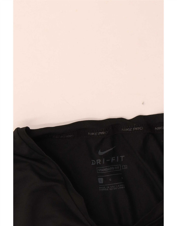Nike Mens Dri Fit Standard Fit Graphic T-Shirt Top Large Noir Polyester