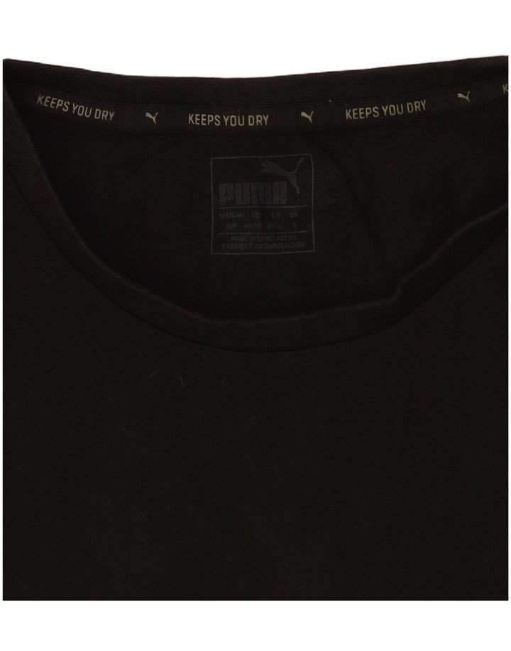 Puma T-shirt graphique pour homme, petit, noir, coton
