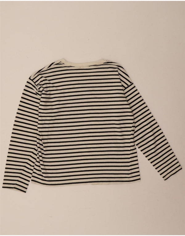 Top Zara da donna a maniche lunghe UK 14 medio a righe nere