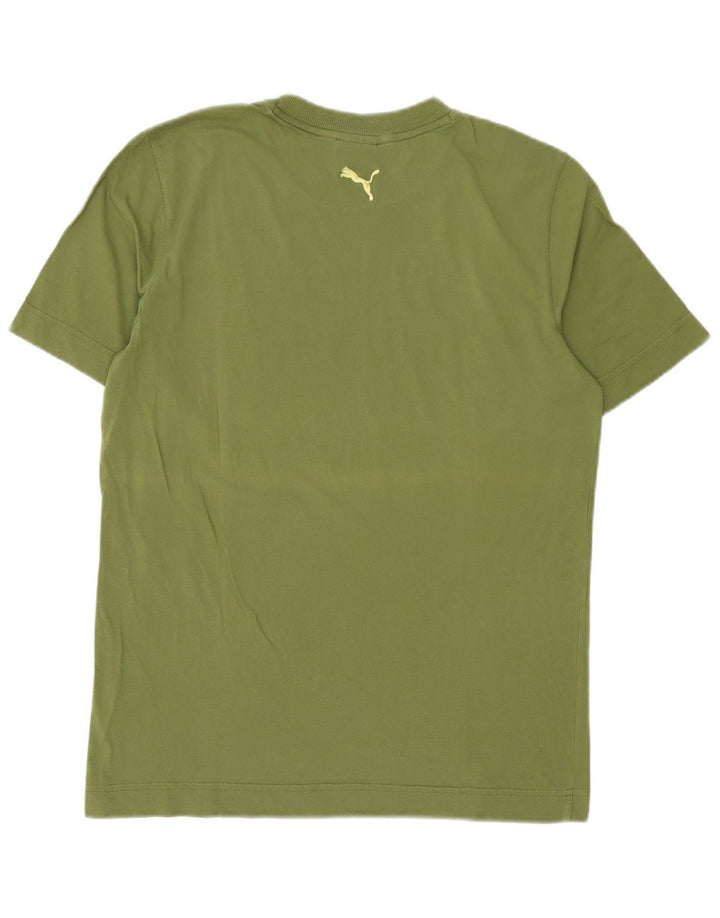 Puma Mens Graphic T-Shirt Top Medium Green