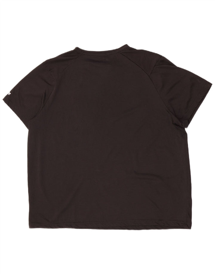 Russell Athletic Mens Dri-Power T-Shirt Top XL Black Polyester