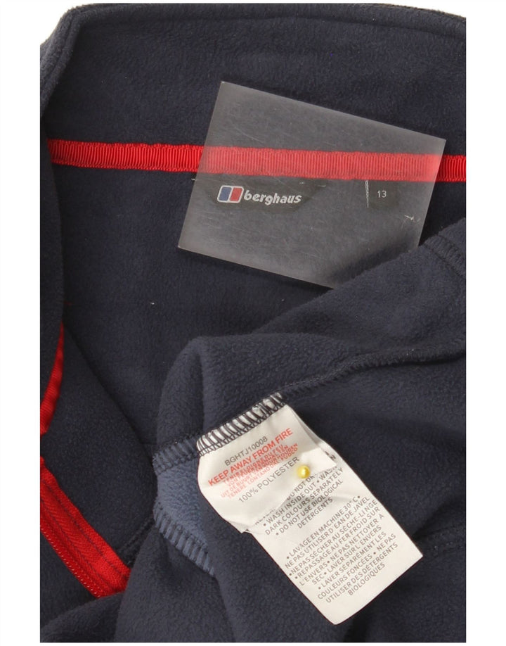 Berghaus Boys Fleecejakke 12-13 år Navy Blue Colourblock Polyester