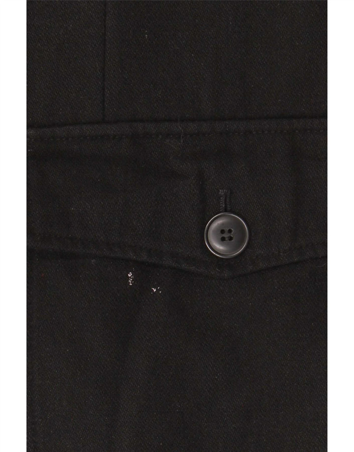 Levi's Herren-Utility-Jacke UK 40 Large aus schwarzer Wolle