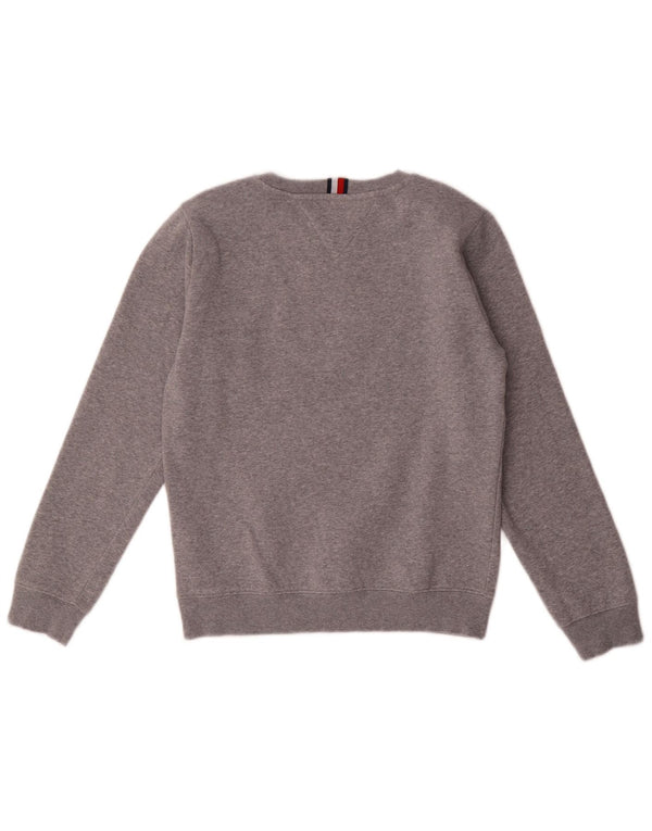 Tommy Hilfiger Boys Graphic Sweatshirt Jumper 11-12 Years Grey Cotton
