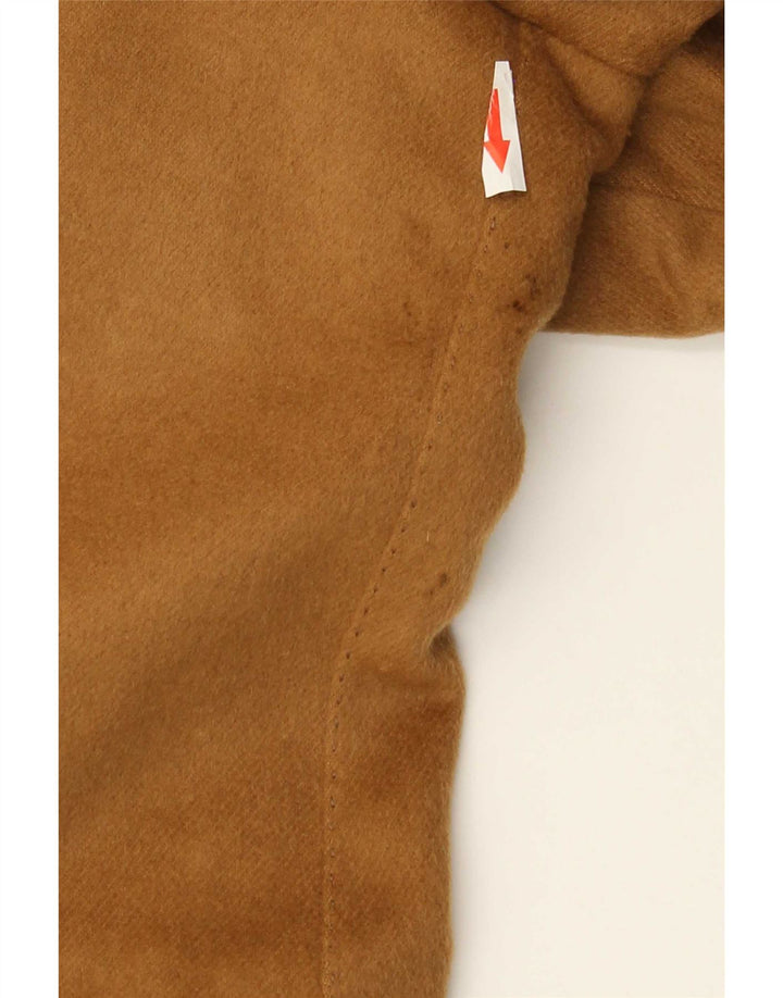 Vintage hombres doble pecho abrigo Reino Unido 36 pequeño beige