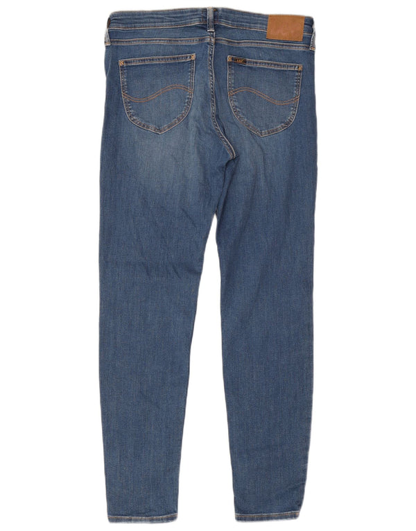 Lee Damen Scarlett Slim Jeans W31 L31 Blaue Baumwolle