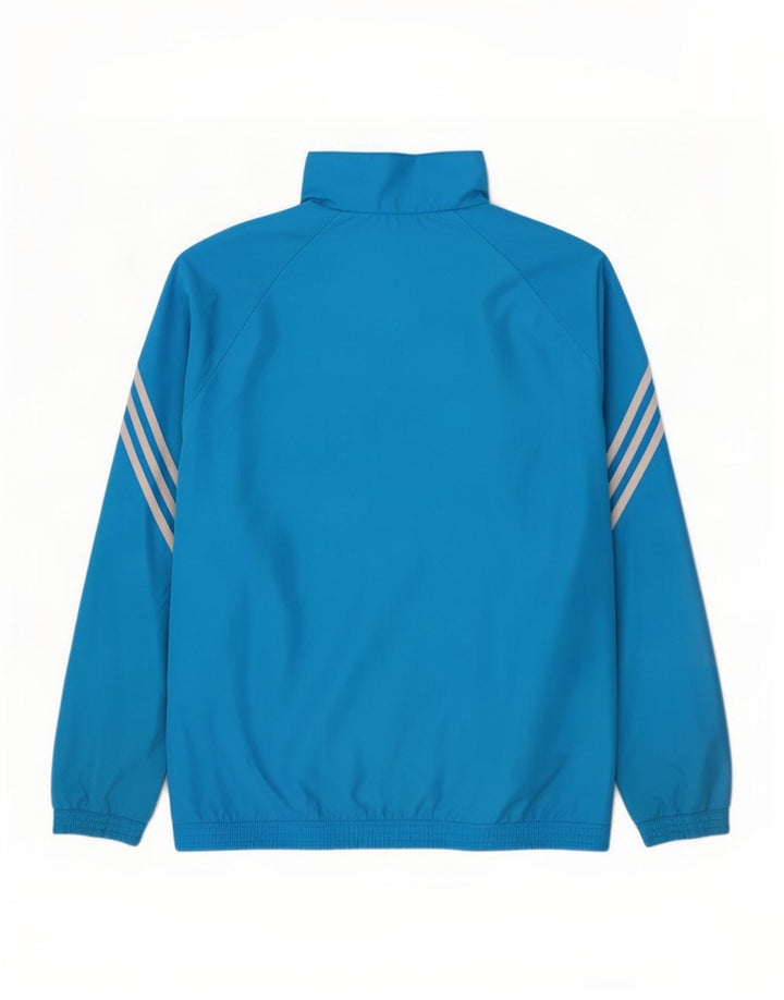 Adidas Mens Graphic Tracksuit Top Jacket Medium Blue Polyester