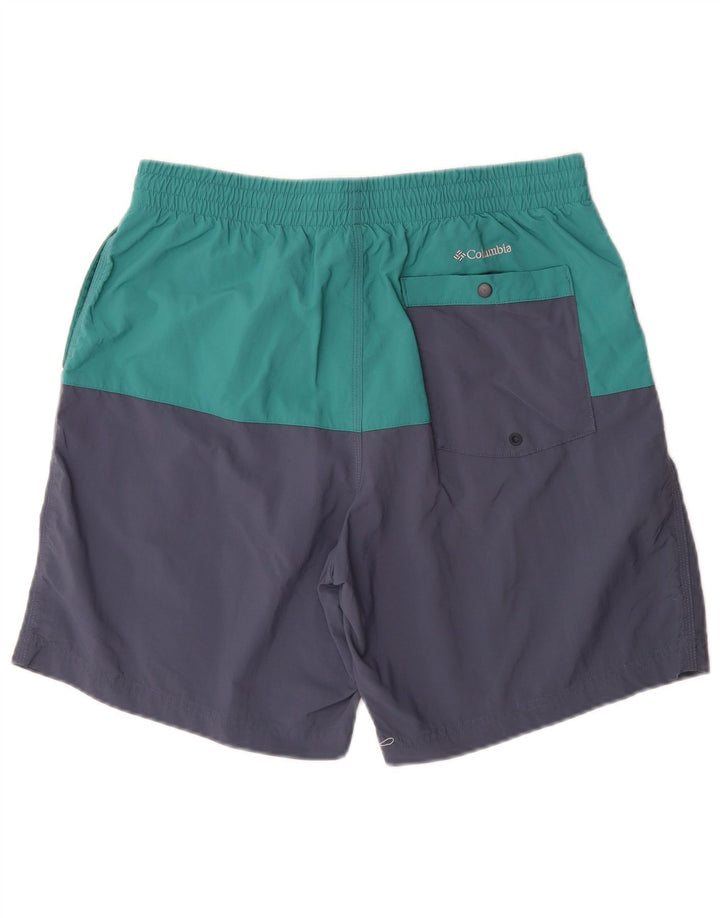 Columbia Mens Omni-Shield Swimming Shorts Medium Navy Blue Colourblock