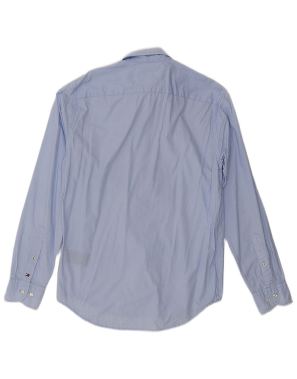 Tommy Hilfiger Mens New York Fit Shirt Small Blue Cotton