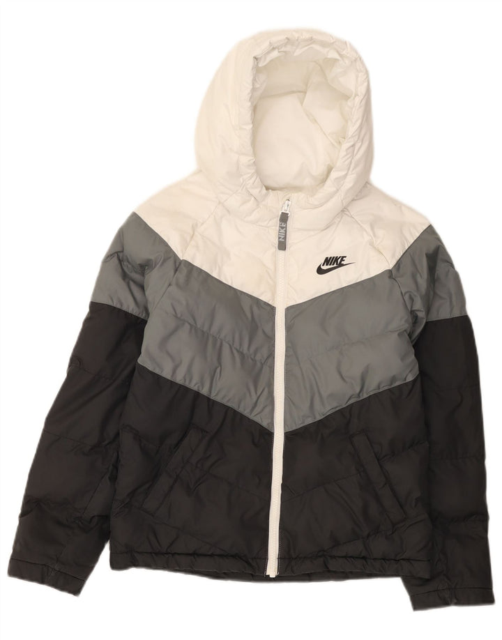 NIKE Boys Padded Jacket 10-11 Years Medium Multicoloured Colourblock