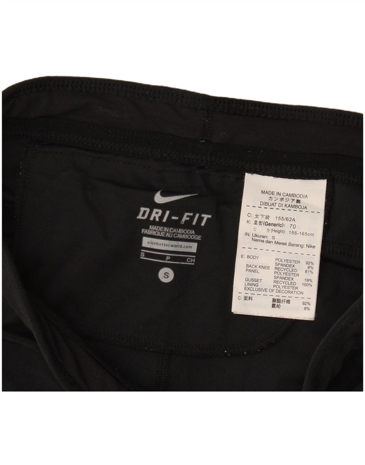 Nike Damen Dri Fit Capri-Leggings, Größe S, Größe S, Schwarz, Polyester