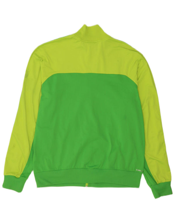 Adidas Mens Regular Fit Tracksuit Top Jacket XL Green Colourblock Sports