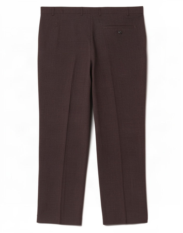 Marks & Spencer Mens Straight Suit Trousers W42 L29 Grey Houndstooth