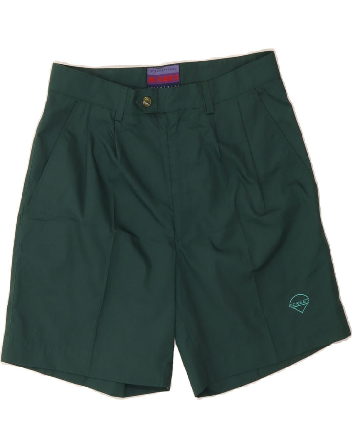 MC KEES Mens Pegged Chino Shorts IT 48 Medium W31 Green Polyester Vintage Mc Kees and Second-Hand Mc Kees from Messina Hembry 