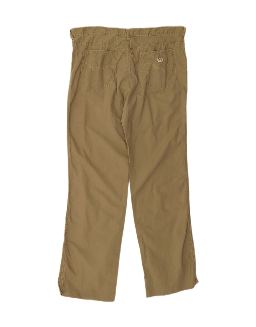 POP 84 Mens Straight Casual Trousers W36 L31 Khaki
